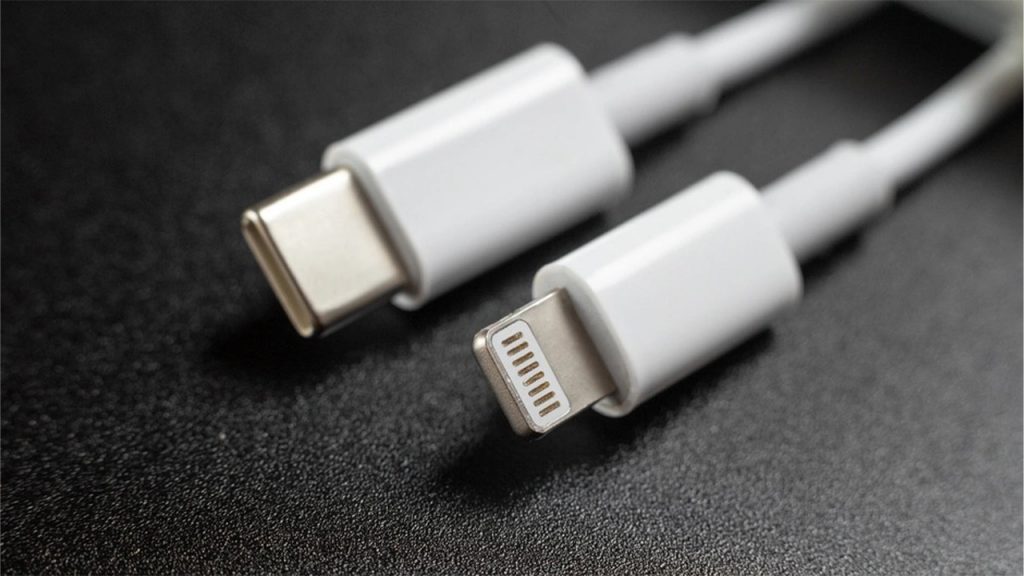 Cable de carga USB-C y Lightning