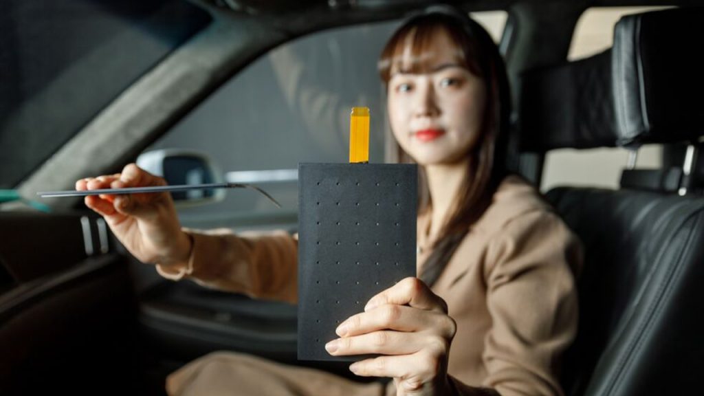 LG Displays vibrating speakers