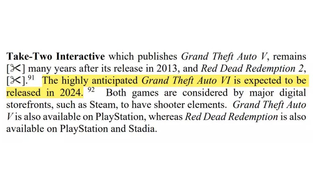 GTA 6 Is Expected to Release in 2024, According to Microsoft