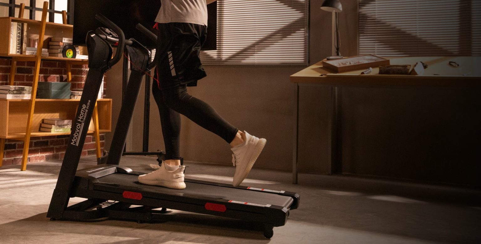 Mobvoi Home Treadmill Incline With a Sturdy Build, Integrated Fitness