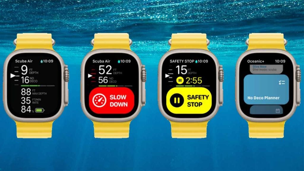 Aplicación Oceanic+ en Apple Watch Ultra
