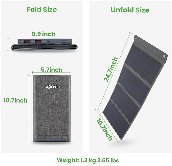 Dexpole Solar Power Bank 