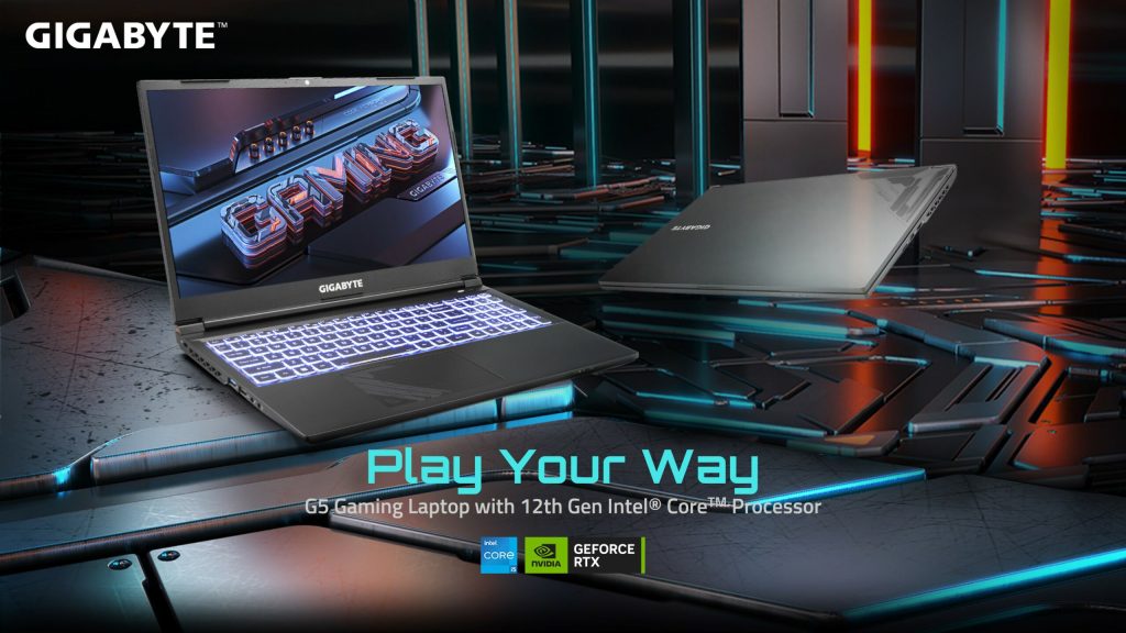 GIGABYTE G5 Series Gaming Laptops With Updated 12thGen Intel Core