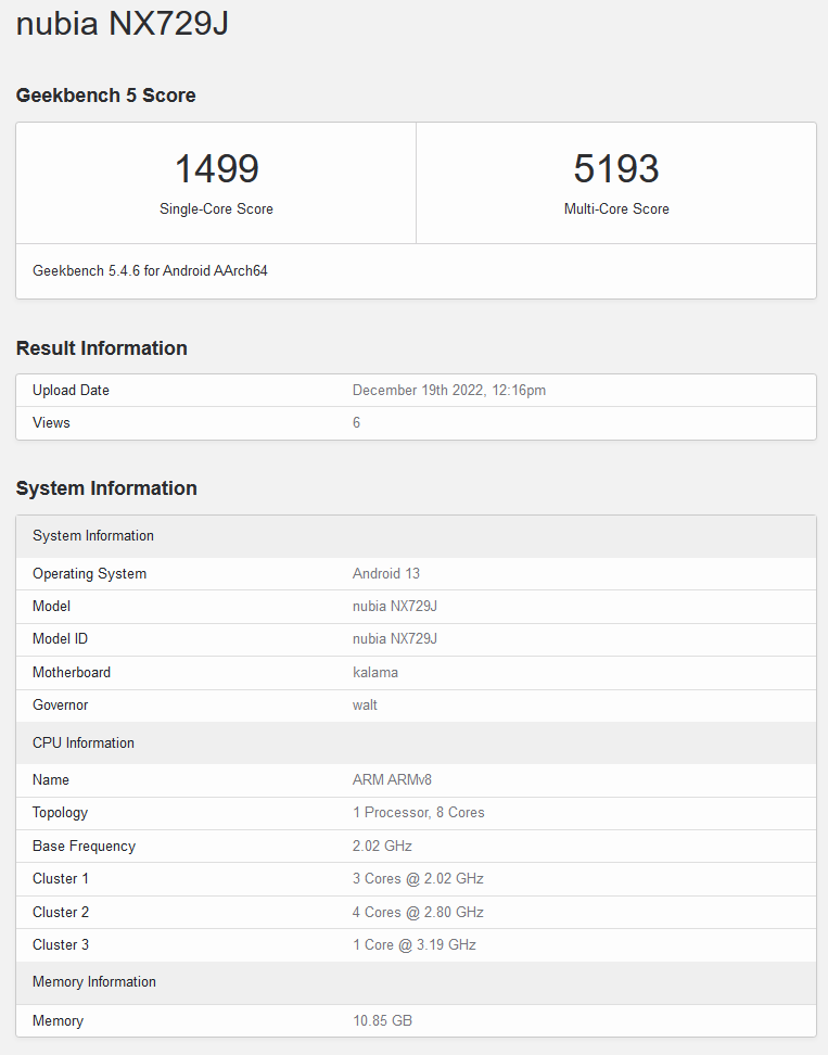 スマートフォン/携帯電話 スマートフォン本体 Red Magic 8 Pro with Snapdragon 8 Gen 2 SoC spotted on Geekbench 