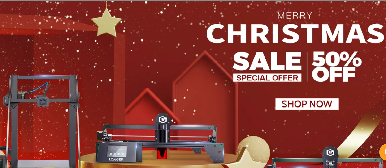 Get up to 50% Discount and Combo Deals at LONGER 3D Printers Christmas ...