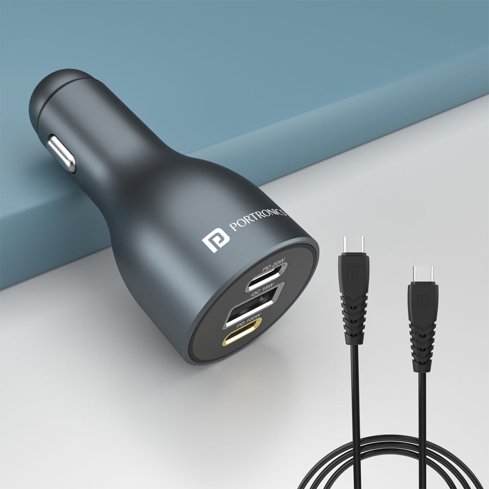 Portronics Car Power 120  - Car Charger