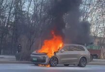Li Auto L9 Hybrid SUV Model Bursts Into Flames in China Li Auto