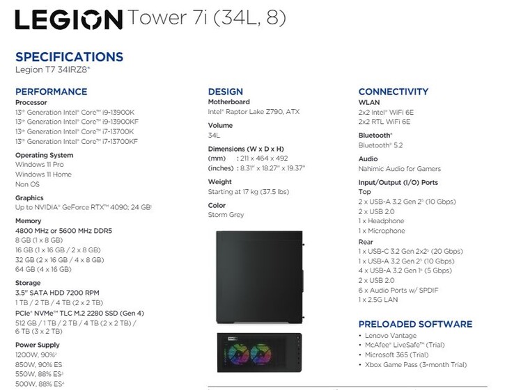 Lenovo Legion Tower 7i