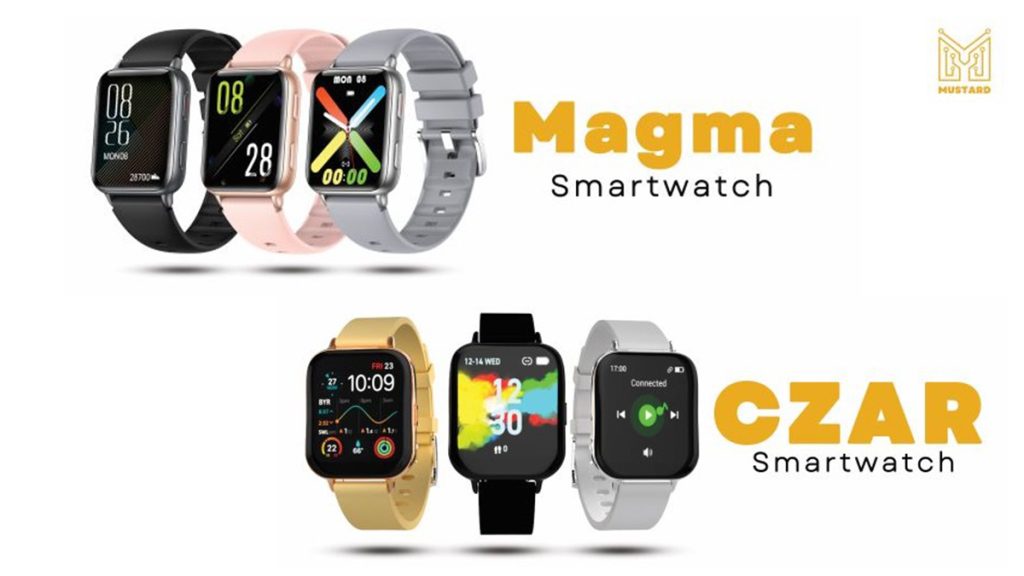 Mustard Launches New Magma and Czar Smartwatches in India With