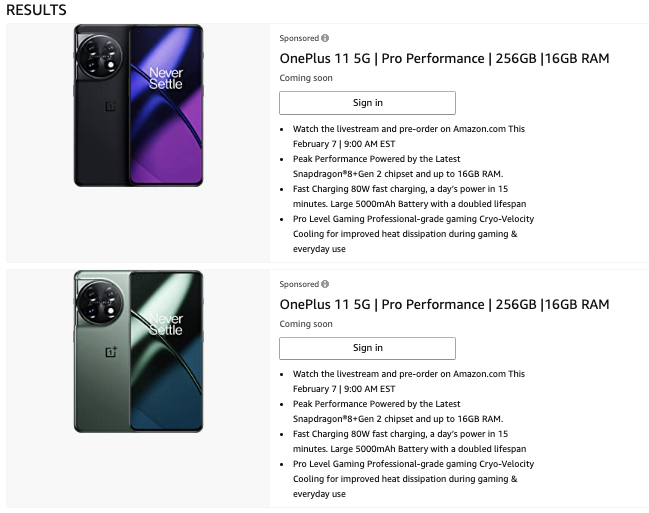 The OnePlus 11 has been listed on Amazon US ahead of launch, and European pricing is also leaking 3 OnePlus 11 Amazon US