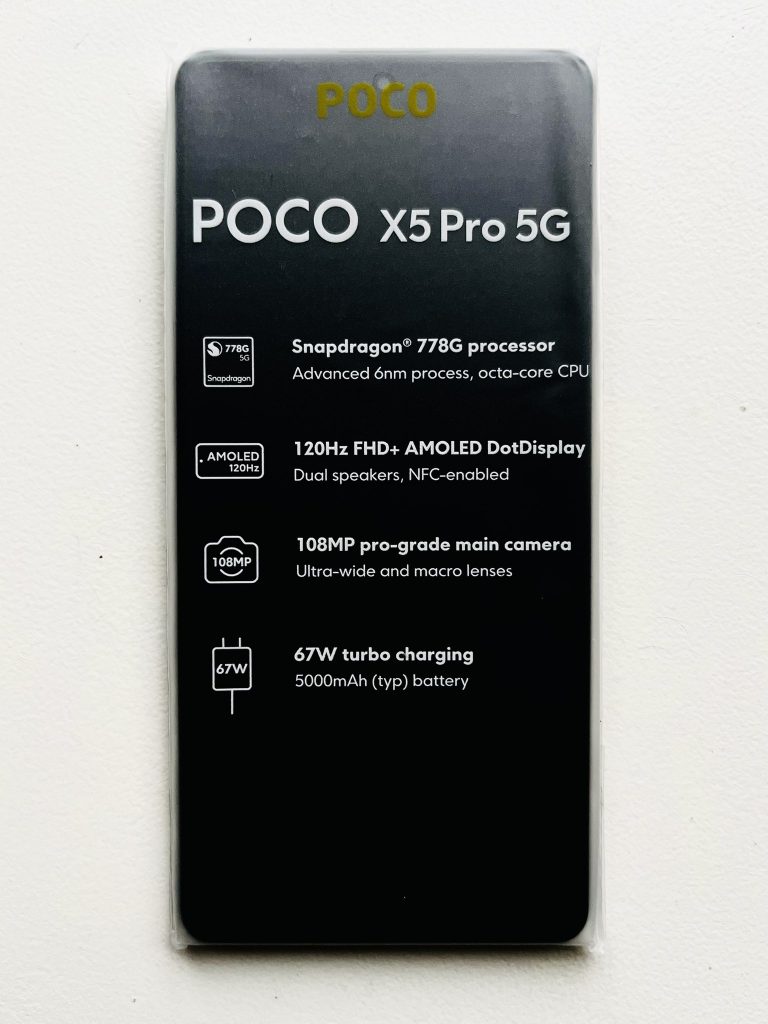 Poco X5 Pro 5G live shot
