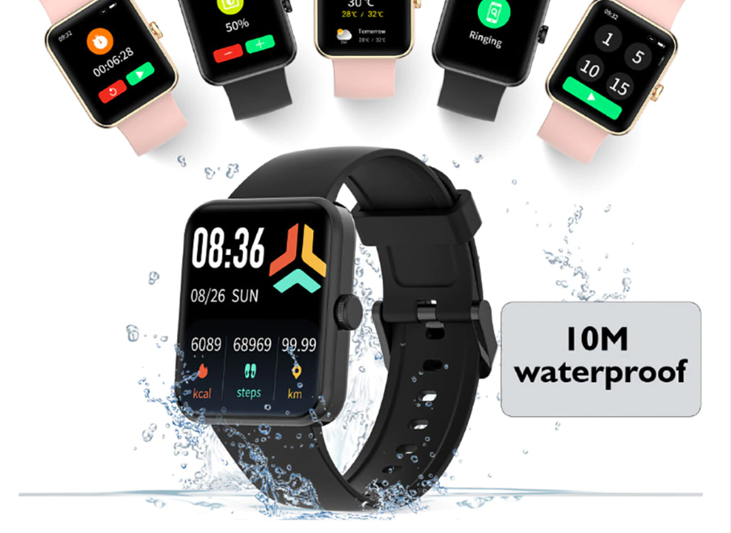 Blackview W10 & W10E Apple Watch-Lookalike Smartwatches Launched