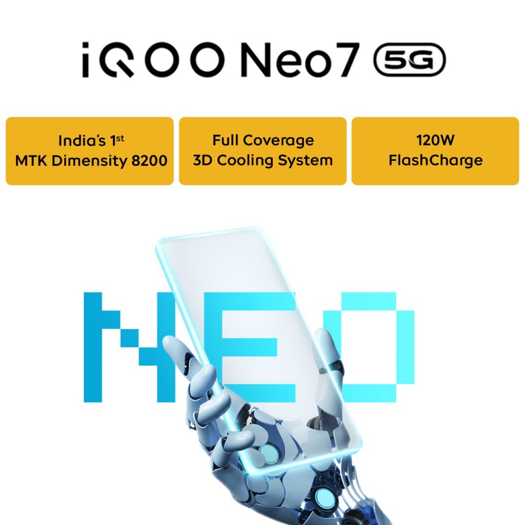 iQOO Neo 7 5G Indian variant key featurs
