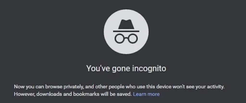 Incognito Chrome