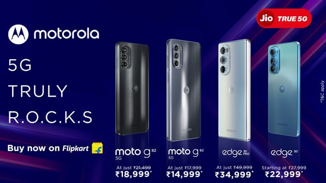 Teléfonos Motorola 5G India