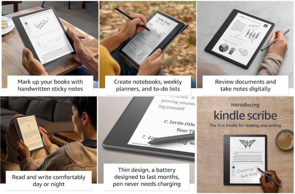 Kindle Scribe features