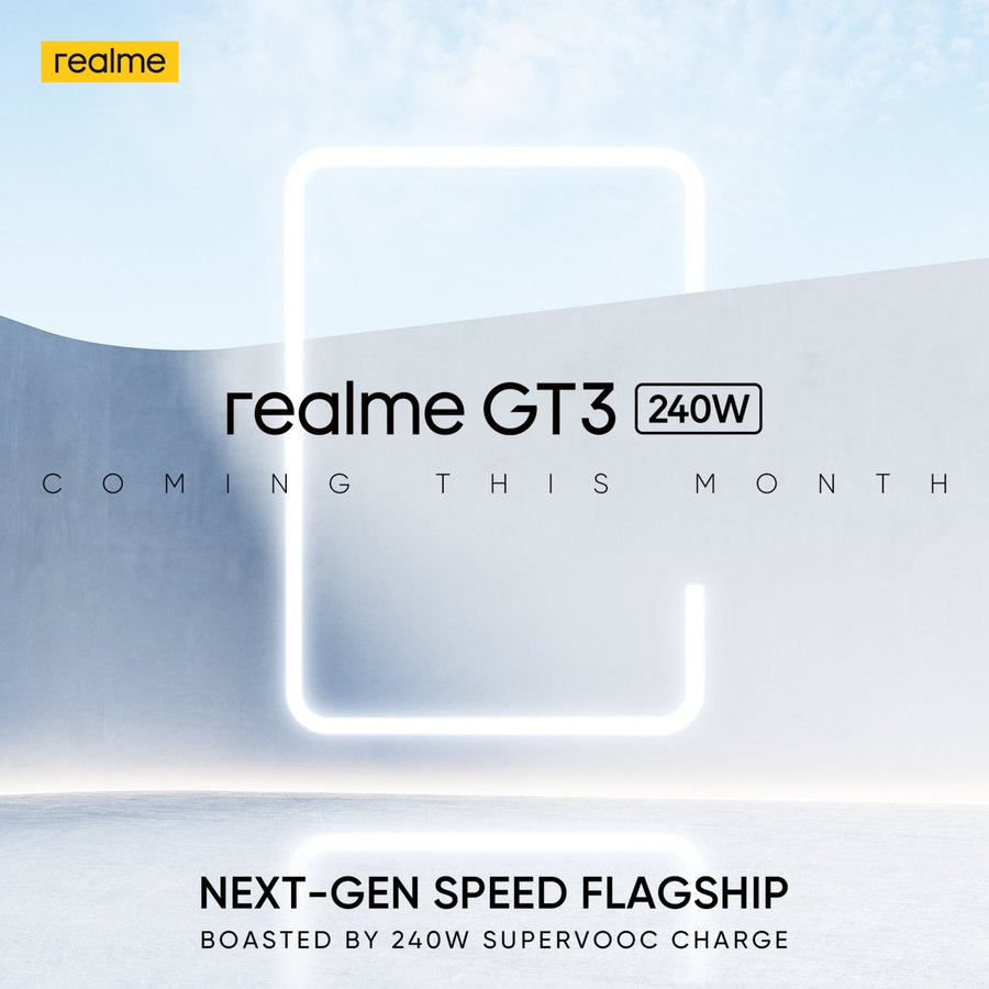 Realme GT 3 240W coming this month