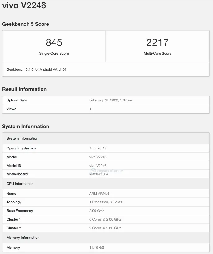 Vivo-V27-Geekbench