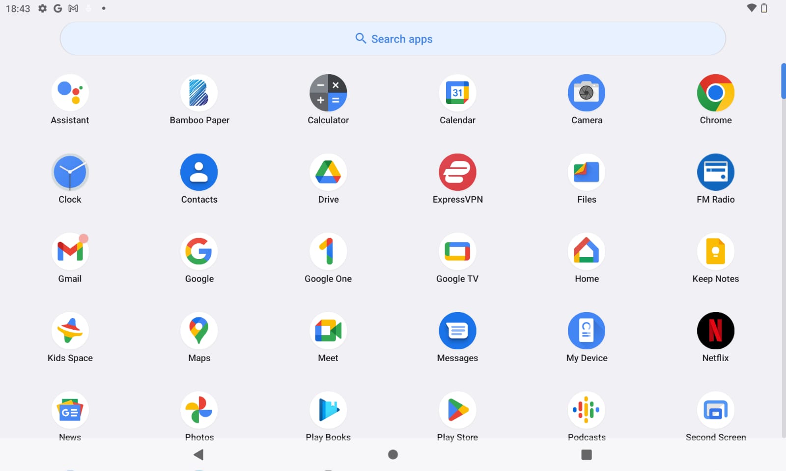 Nokia T21 preloaded apps