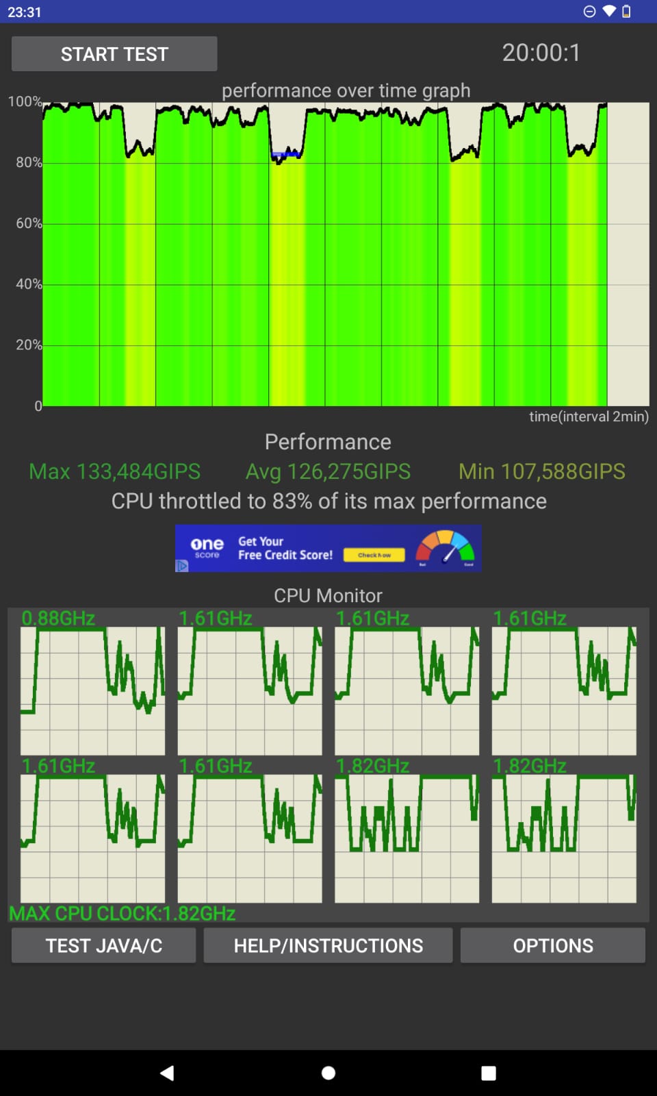 Nokia T21 CPUThrottling app