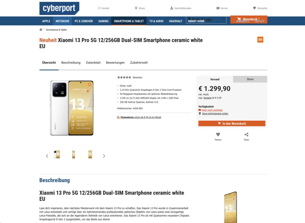 Xiaomi 13 & 13 Pro Price, Specs & Color Options Revealed Through Retail ...