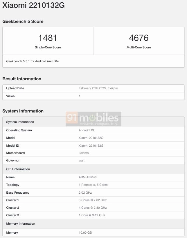 Xiaomi 13T Pro Global Variant Visits Geekbench Website; Processor, RAM  Details Leaked: Report