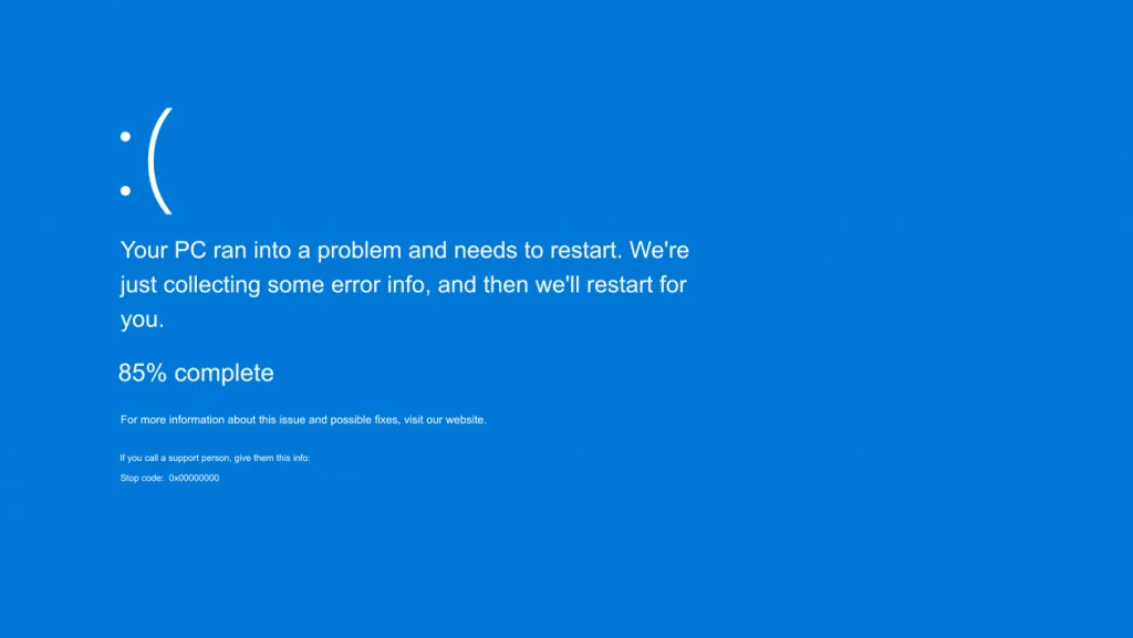 Windows 11 error page