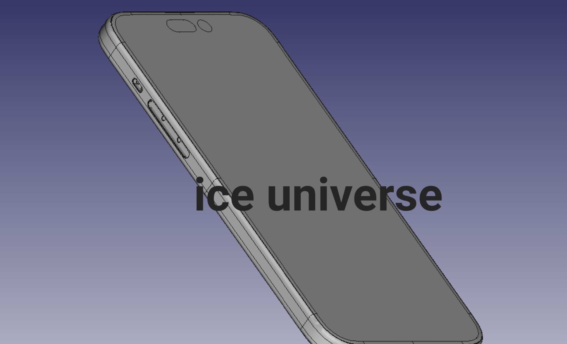 iphone 15 blue 3d model