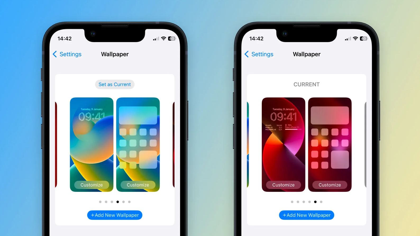 iOS  Users Can Add Lock Screen Widgets to a Classic Wallpaper, Only If  You Have It - Gizmochina