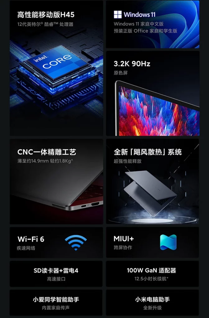 Redmi Book Pro 15 Enhanced Version With Intel Core i5-12500H Processor ...