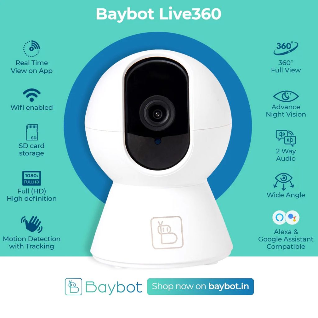 Baybot Live360º Wireless Wi-Fi smart security camera