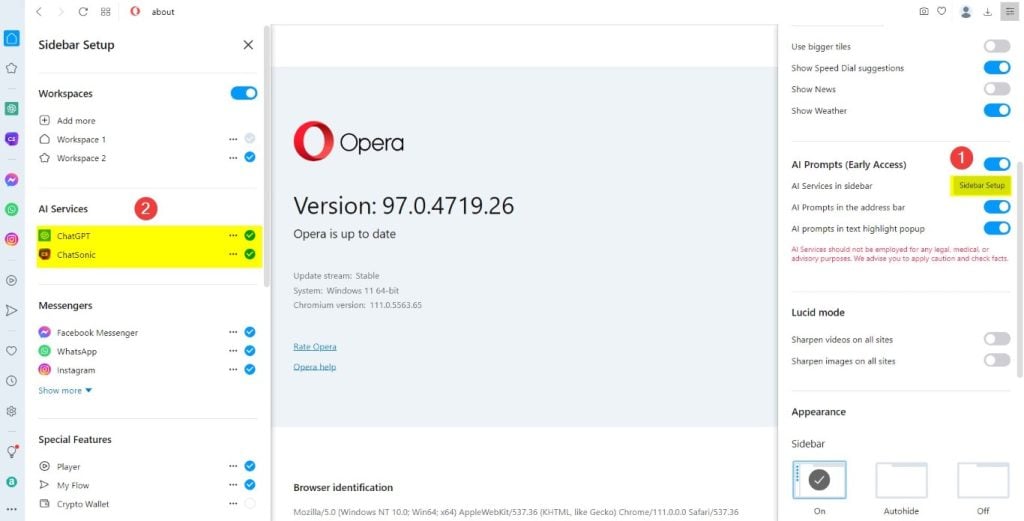Opera browser gets ChatGPT with 'AI Prompts' and new sidebar on Mac - 9to5Mac