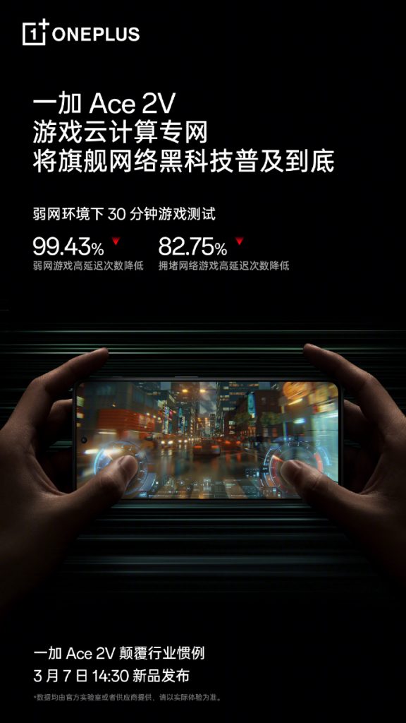 OnePlus Ace 2V gaming feature