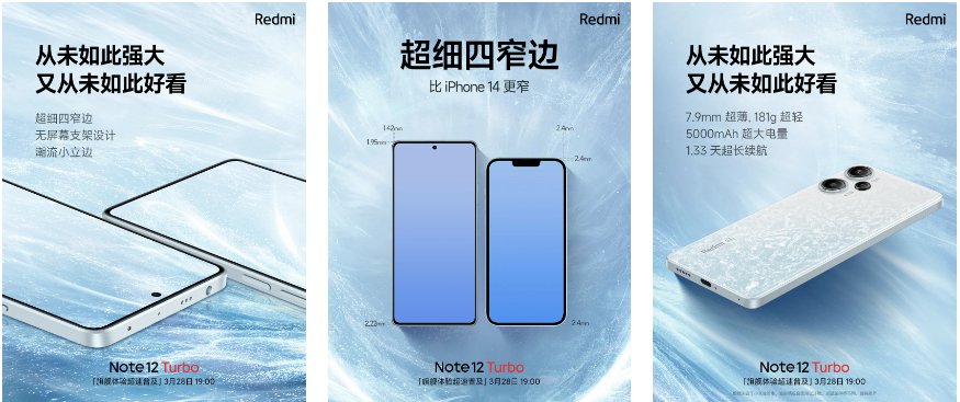 Redmi Note 12 Turbo display