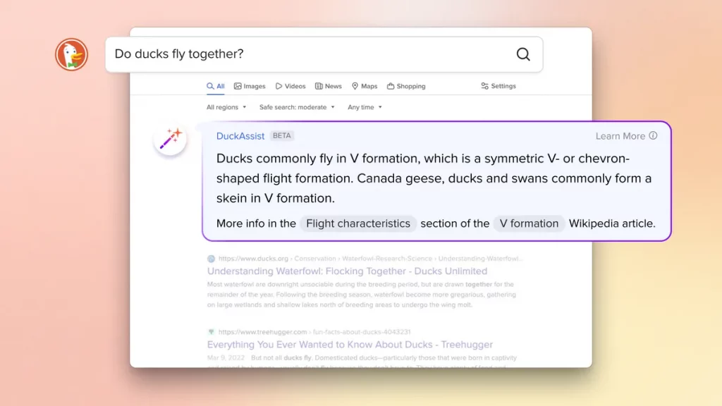 DuckDuckGo DuckAssist