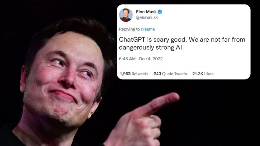 Elon Musk's Tweet about ChatGPT