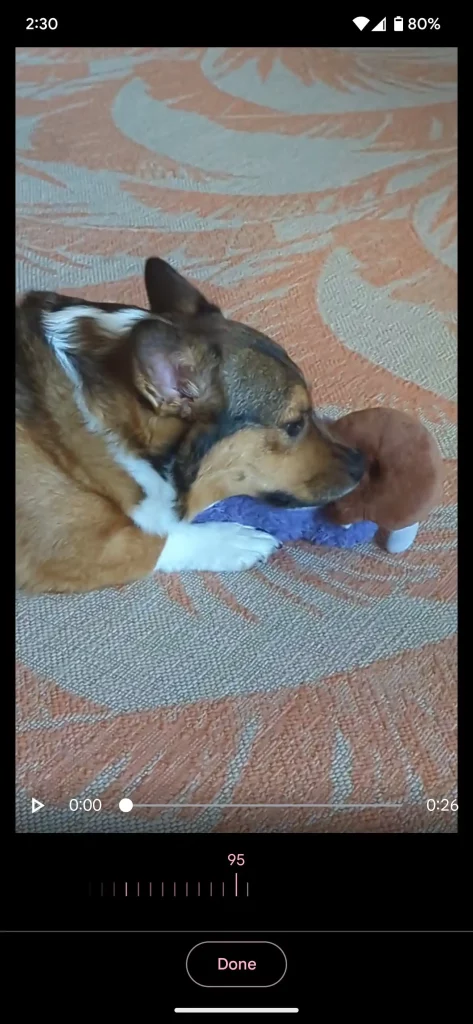 Google Photos blur Tool 