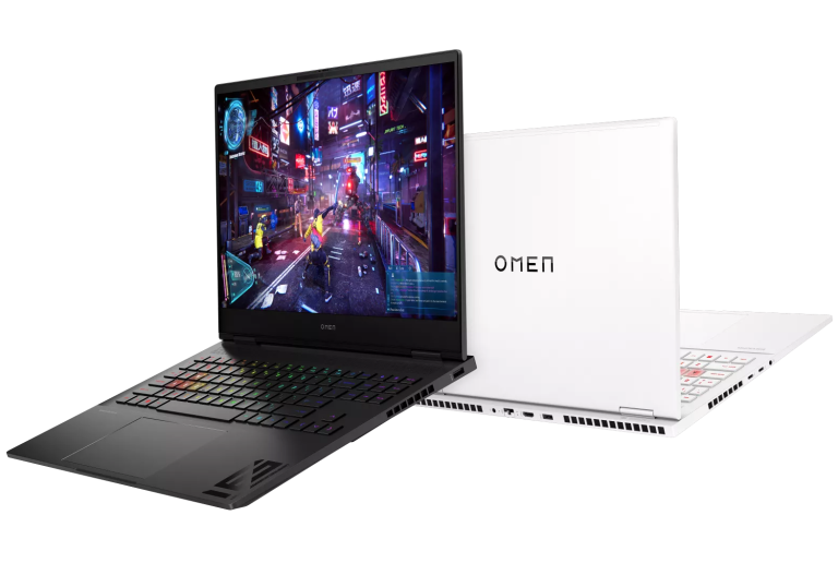 HP Omen Transcend 16 gaming laptop with miniLED screen, slim and