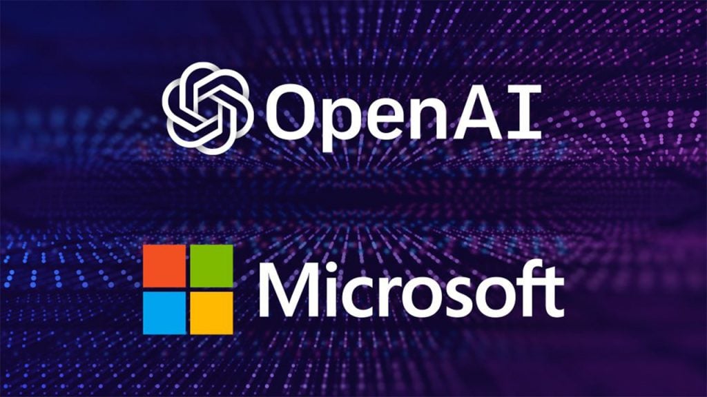 Microsoft and openai logo