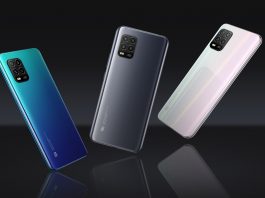 Xiaomi smartphones blue black and white