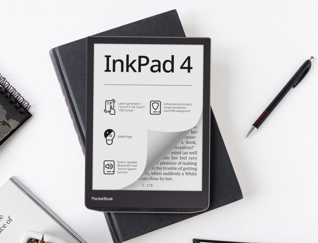Pocketbook InkPad 4 e-reader with a 7.8-inch display unveiled for $289 ...