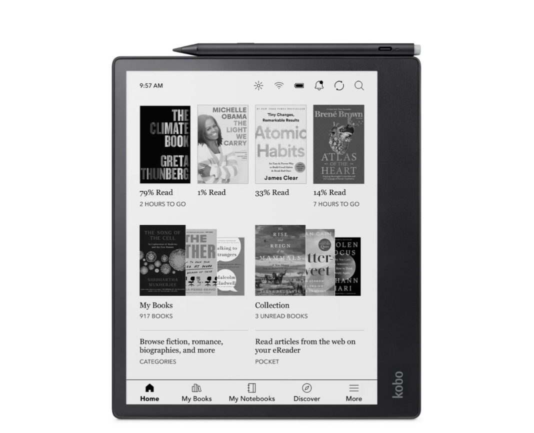 Rakuten Kobo Elipsa 2E eReader with a 10.3inch eink display launched