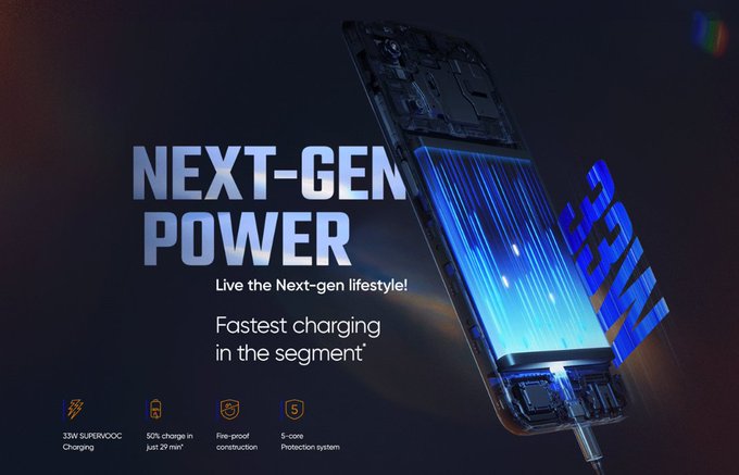 Realme Narzo N55 charging speed