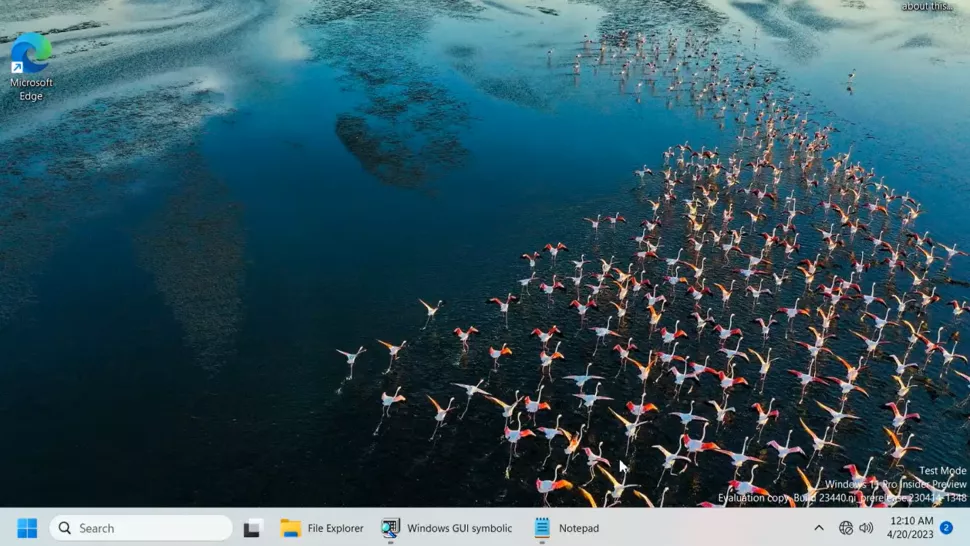 Windows 11 taskbar feature