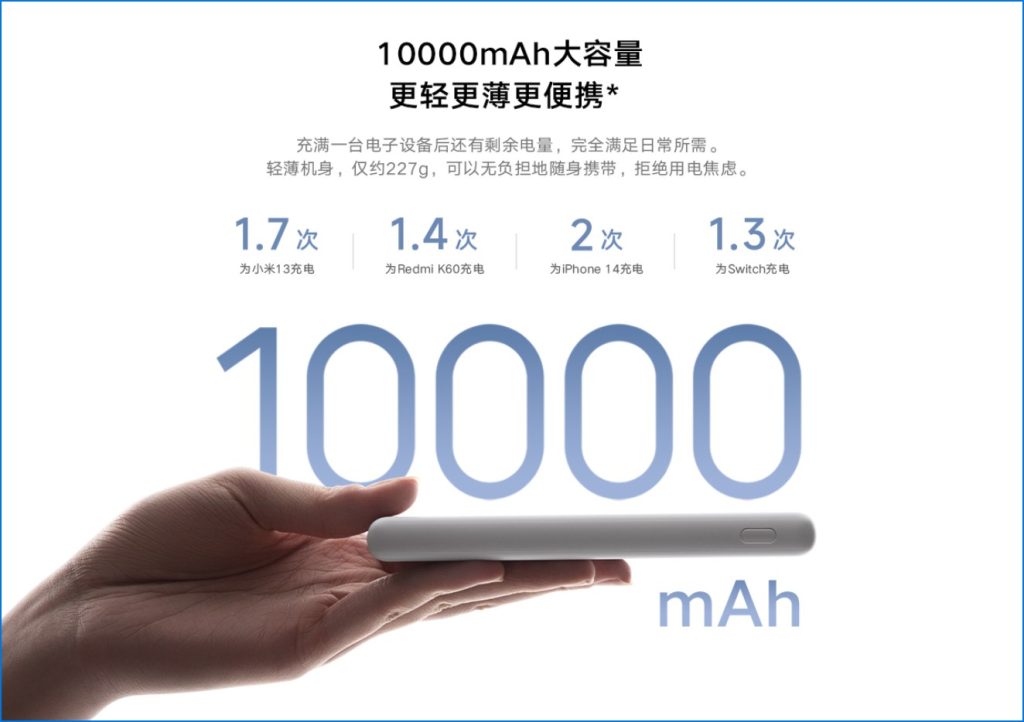 Xiaomi Powerbank 10000mAh 22.5W Lite