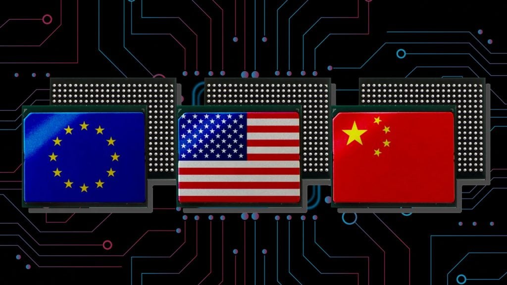 european union, USA, China CPU War