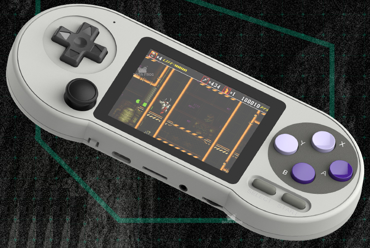 Data Frog SF2000 retro gaming handheld with 3" IPS display & HD+ ...