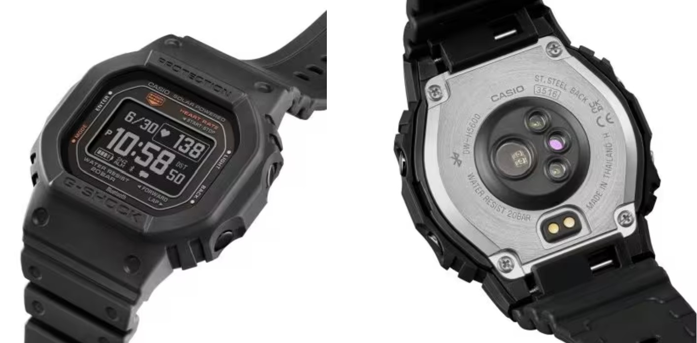 Casio DWH5600 GShock hybrid smartwatch with Solarassisted charging launched Gizmochina