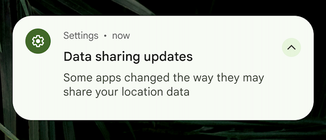 Android 14 data sharing updates