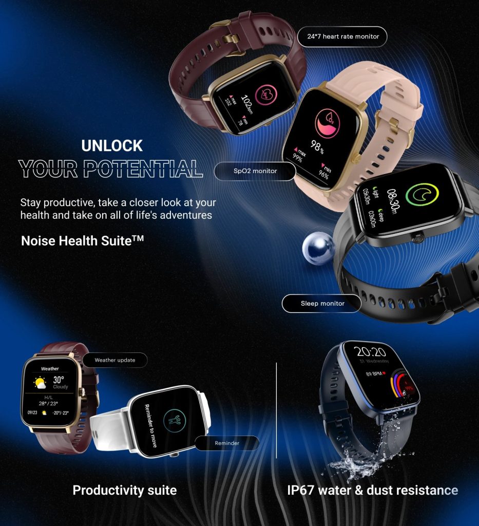 Noise ColorFit Quad Call, a sleek smartwatch with Bluetooth calling